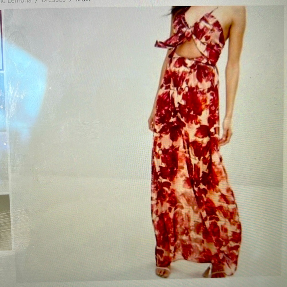 For Love and lemons Wild rose maxi